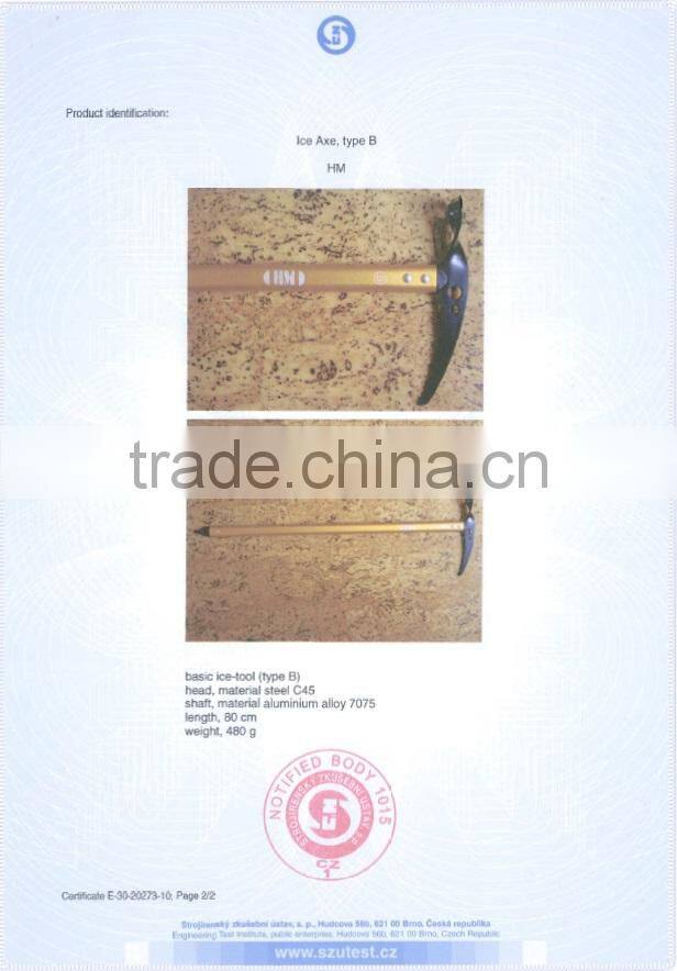 A950 B Rated Classic Curve Pick Shape ICE AXE