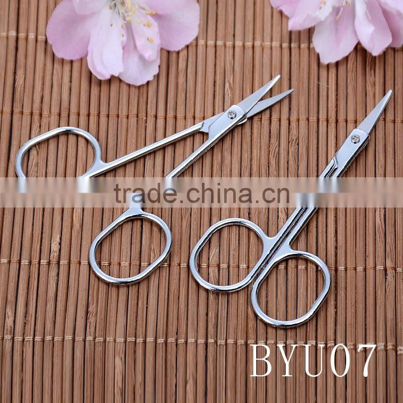 BYU07 Multi-use eyebrow shaping stainless steel women makeup scissor beauty tool
