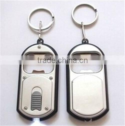 micro LED tool with bottle opener and keychain