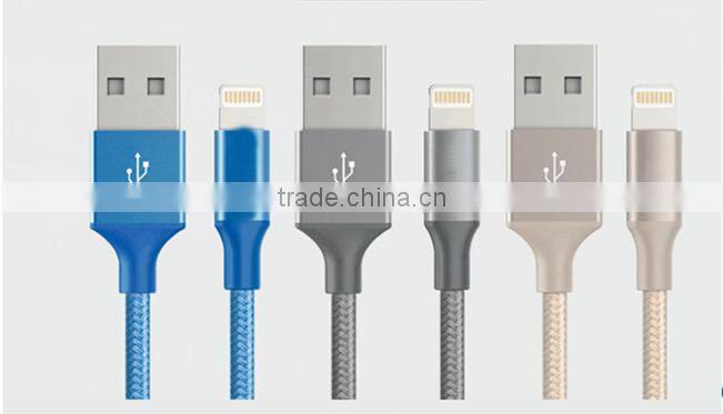 1M Woven cotton mircro USB charging and synch cable