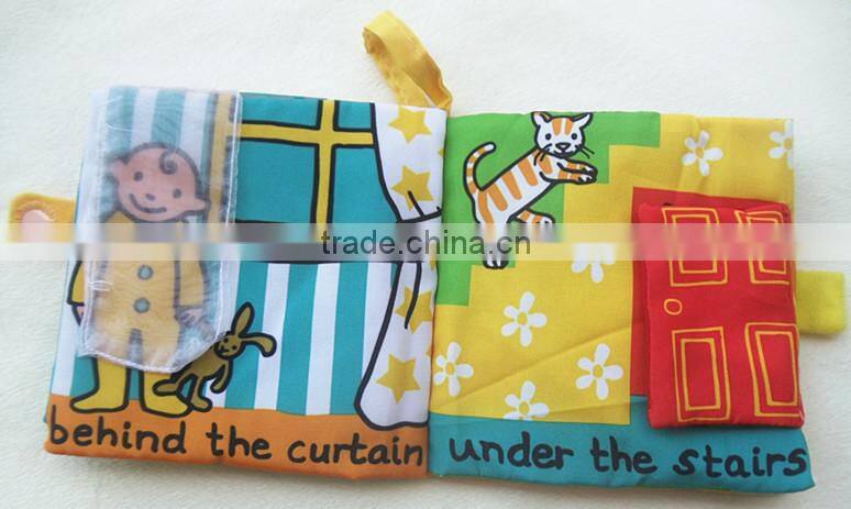Hot Intelligence Development Cloth Cognize Hide and Seek Book Educational Toys For Kids Babys