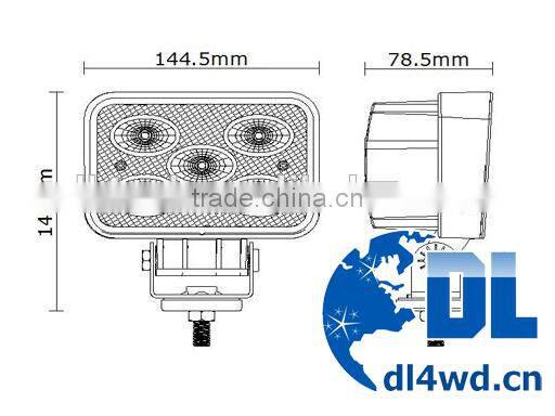 led car light bar 50w led work light for truck atv