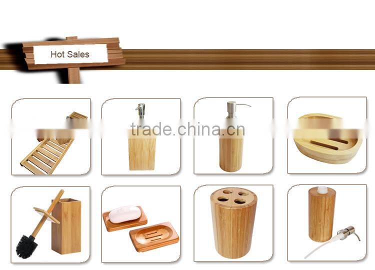Competitive hot product natural bamboo soap dispenser bottle