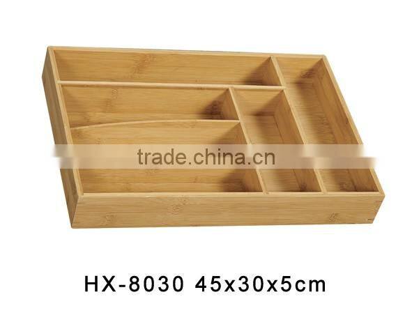Bamboo Expandable Cutlery Drawer Organizer