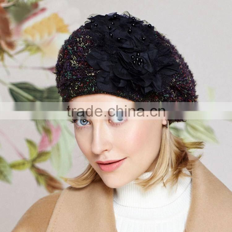 Custom Design High Quality Knitting Ivy Cap Fashion Ladies Ivy Cap With Your Own Logo