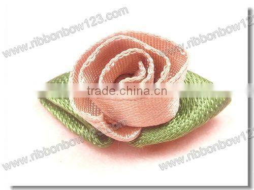 New satin leaves ribbon bows