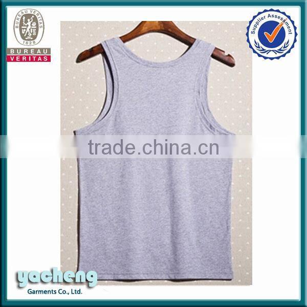 Customize Tank Tops men's fashion style tank top dry fit vest cotton/polyester tank top wholesale