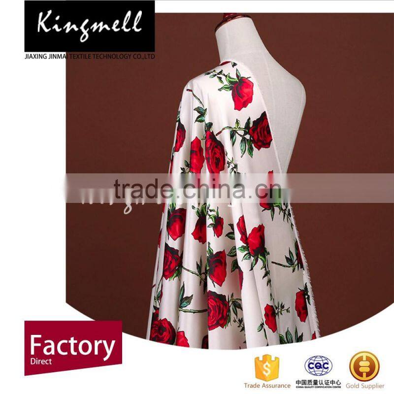 Pure silk fabric silk satin silk fabric with vivid digital printing