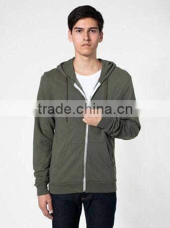 Classic Zipper-up Style Overdyed Hooded Hooodie