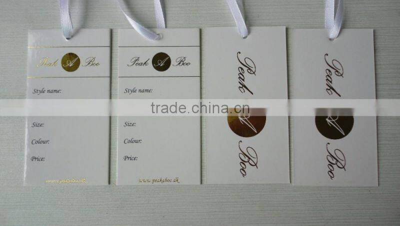 High quality jeans paper Hang Tags Swing Tags