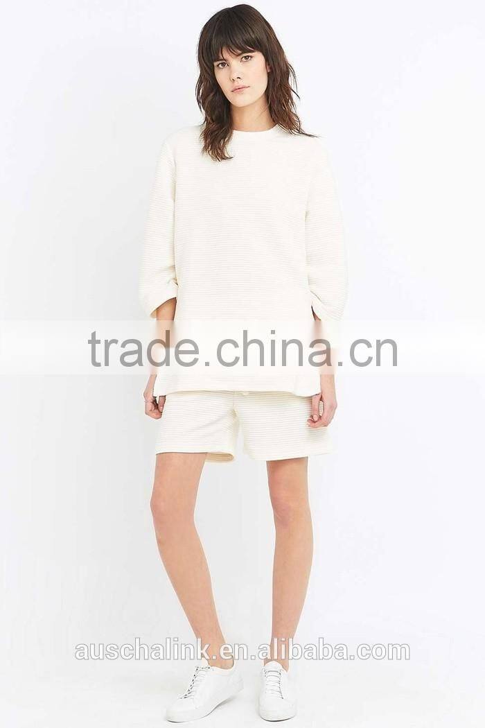 best selling women 100% polyester white sweatshirt for sale