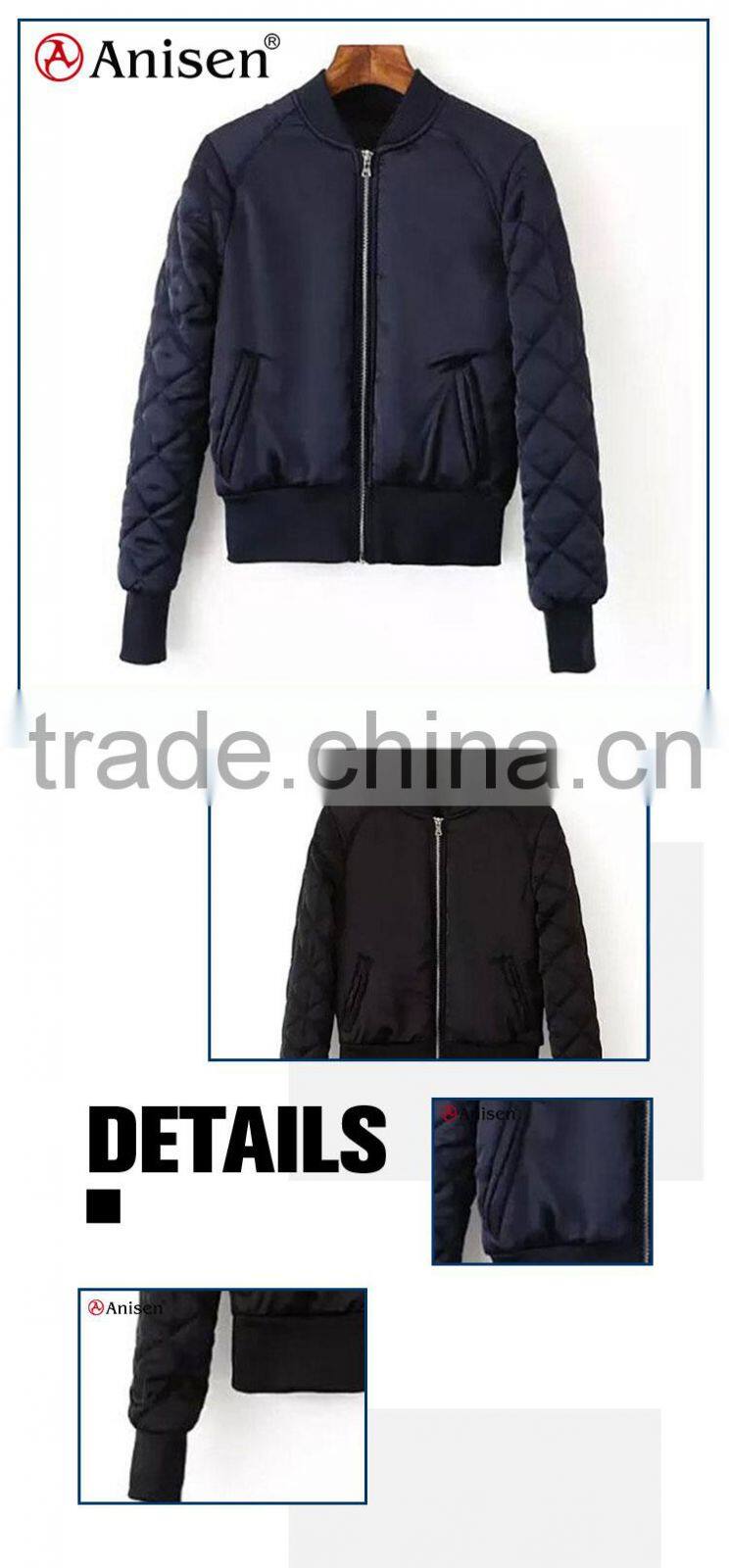 alli baba black custom quilted windproof fleece men coat