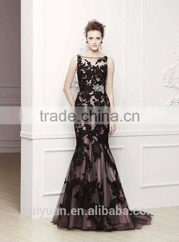 sexy off shoulder black lace prom dress patterns