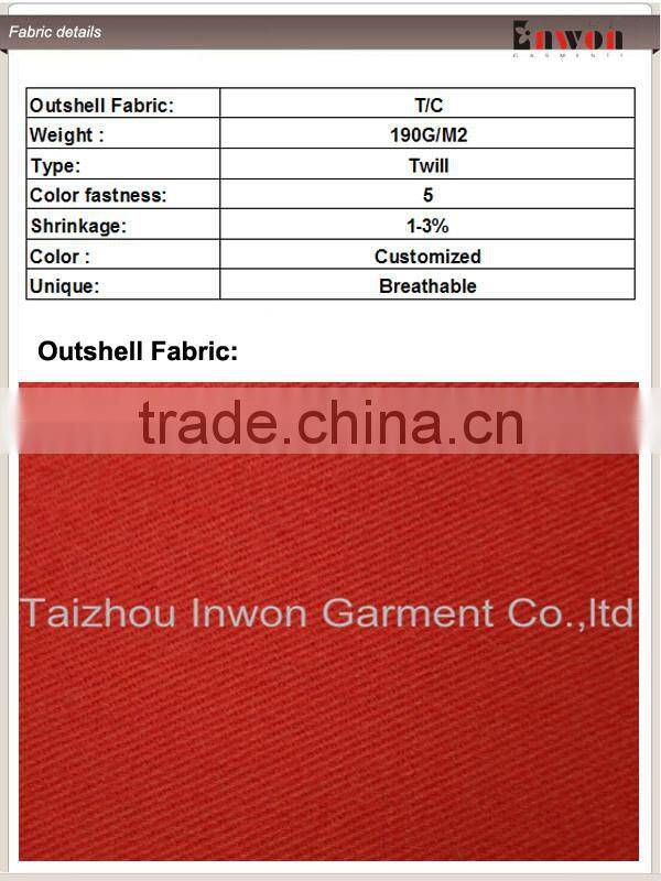 Custom design oil industrial safety workwear uniform flame retardant coverall