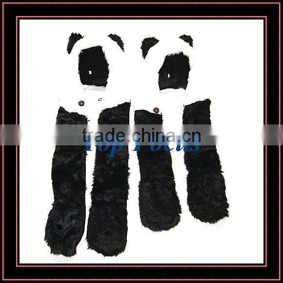 HIGH QUALITY FLUFFY FAUX FUR ANIMAL HOOD BABY HATS PANDA