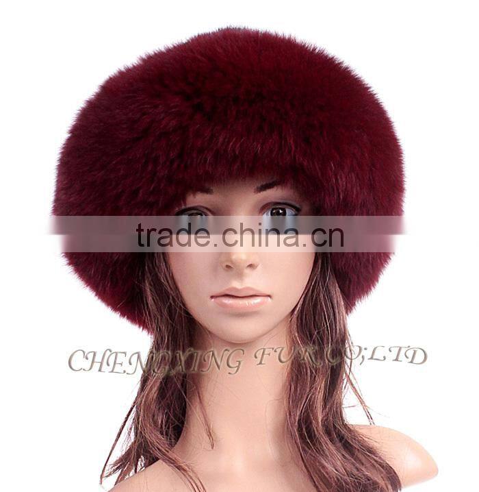 CX-C-156D Hot Selling New Products Fashion Real Mink Fur Hat With Fox Trim