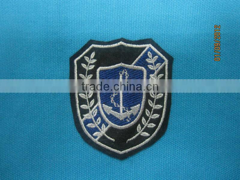 machine made felt embroidery badge