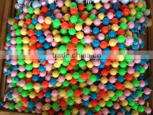 little girl Chunky bead necklace and bracelet sets, children bubblegum beaded jewelry set, children holiday, festival jewelry