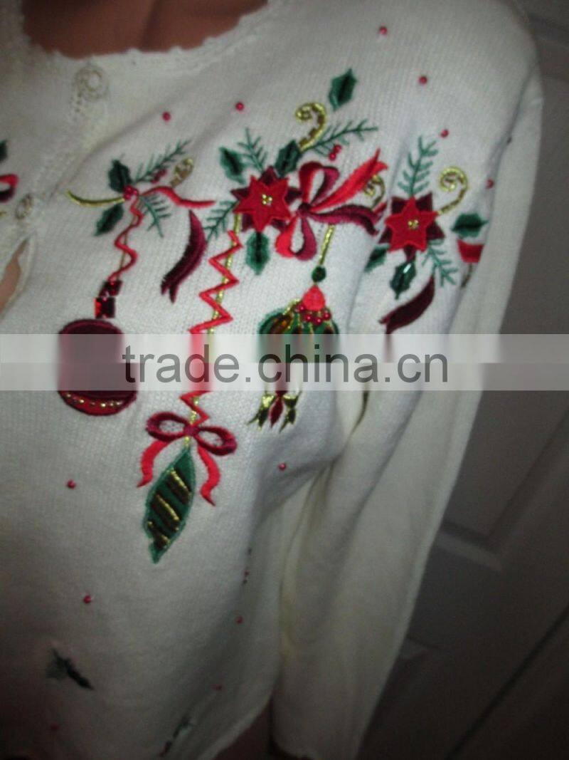 sexy pullover woolen christmas sweater new designs for women