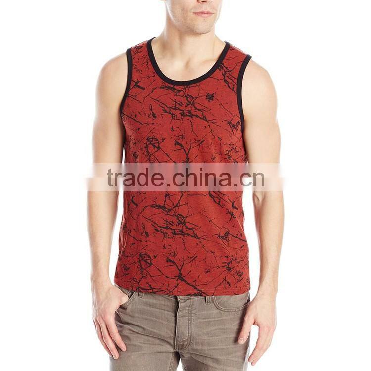 Design Custom Screen Printing 100 Cotton Bulk Wholesale Stringer Tank Top For Men