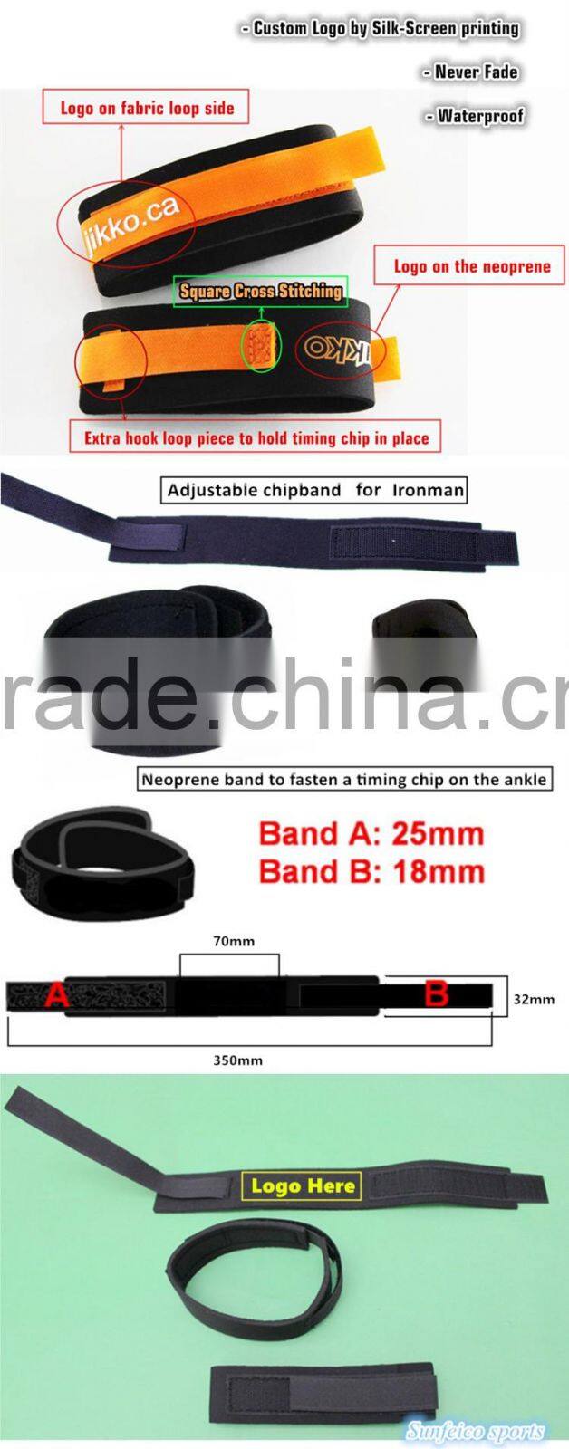 Customized Leg Band - Customized Neoprene Strap for Holding Timing Chip - Accept Custom - Ebay/Amozn Supplier