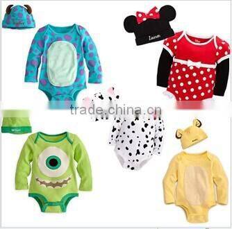 2015 New Style Baby Spring Romper Cartoon Bodysuit