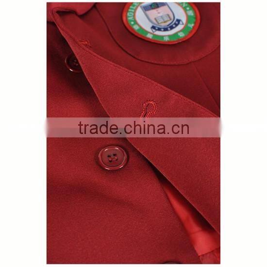 Fashion School Uniform red Primary School Uniforms Kids School Uniform Design