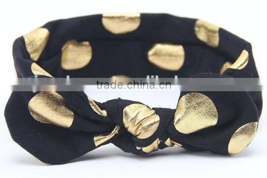 2016 new design knot headband for kids, printed knot kids headband