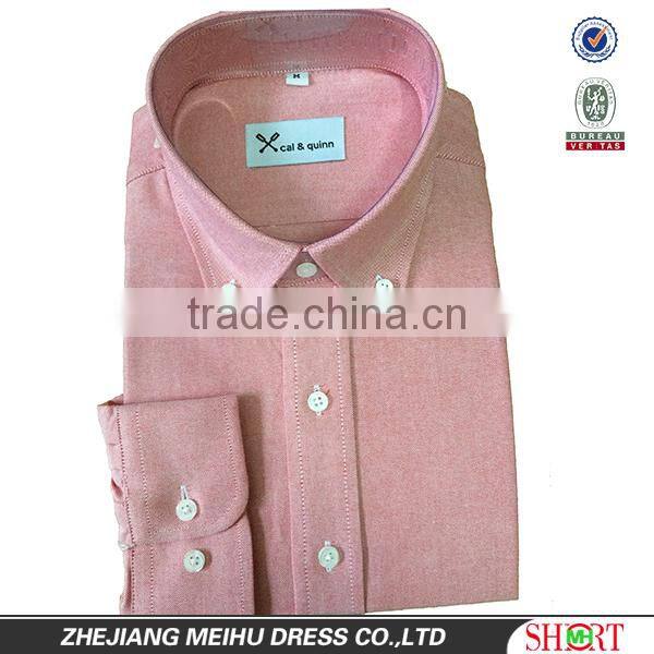 2016 Custom high quality men oxford cotton shirt