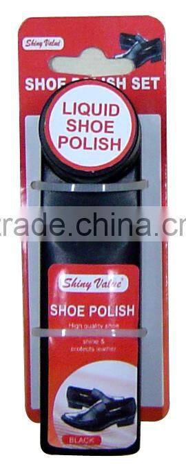 25g liquid shoe shine in blister card