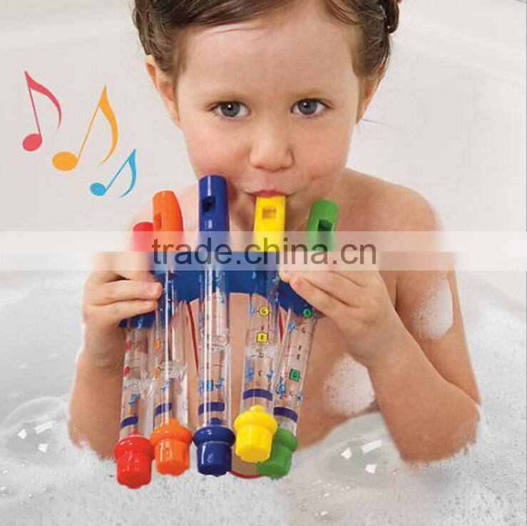 hot sale plastic water flute baby educational bath toys summer water playing musical toy for kids