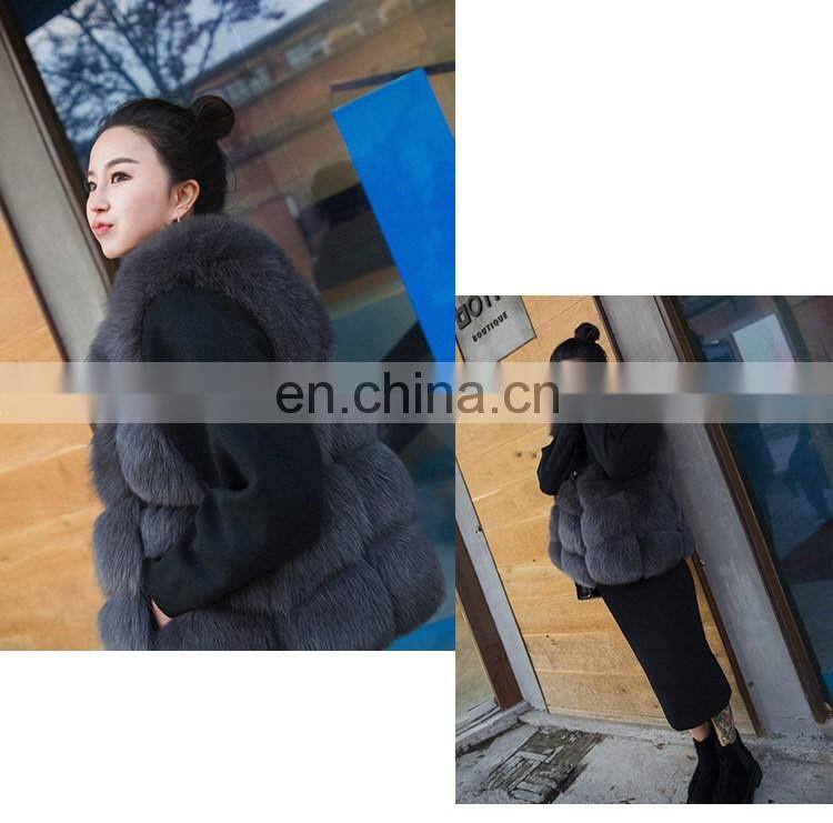 Factory Wholesale New Fashion Sleeveless Lady Winter Fur Vest Real Fox