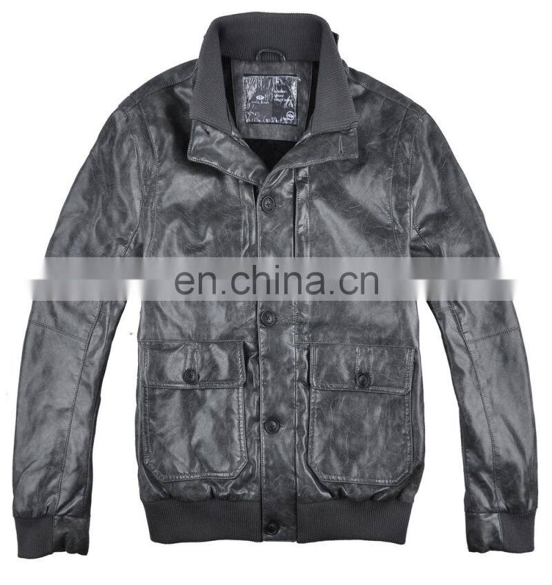 Casual jackets,casual pu jacket for men