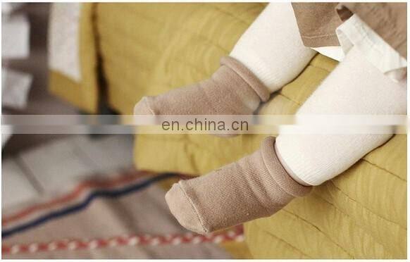 In stock Newborn Babies Pure Color Cotton Socks Baby Socks