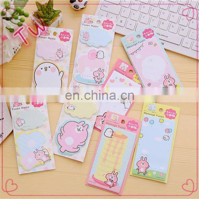 2018 China Supplier cheap custom office school fancy cute colorful paper sticky notes in Different Shapes