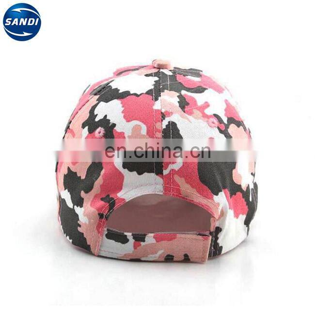 Promotional custom camouflage fabric army military cap
