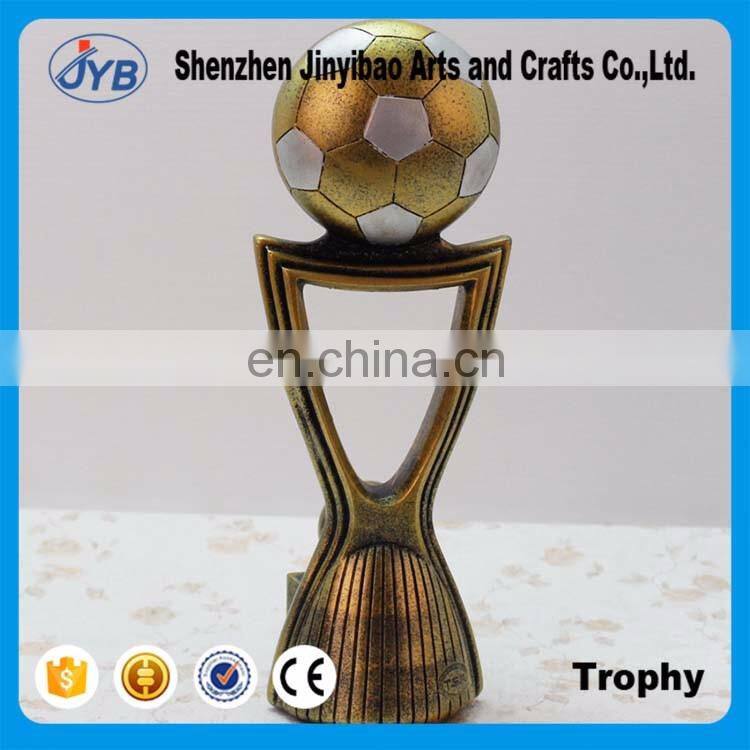 Golden football trophy Resin decoration Wholesale of Arts and crafts Creative trophy