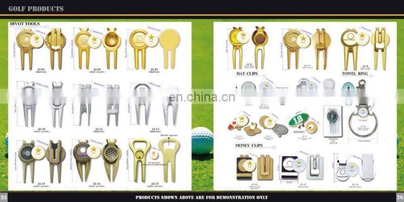 Promotional items custom stainless steel golf divot repair tool golf accessories