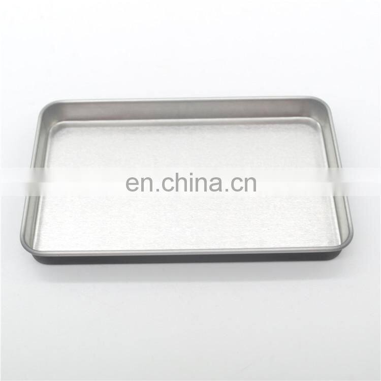 small metal tinplate aluminum slide cover style tin box