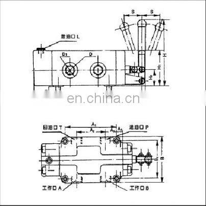 Manual control valve Hydraulic Valve Manual Reversing valve 34SM-L10H-T,34SM-L20H-T,34SM-L10H-W