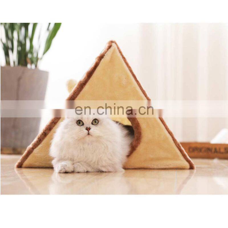 Hot Sale Eco Friendly Multi-functional House Fleece Bedding Products Pet Bed Cat Nest
