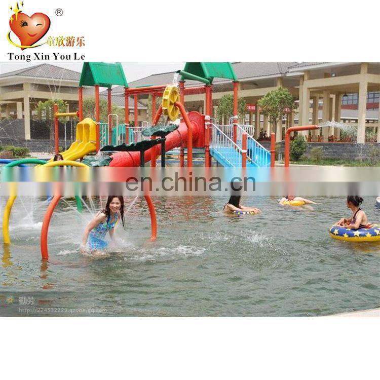 New design hot summer pool with water slide residential pool slide steel water slide