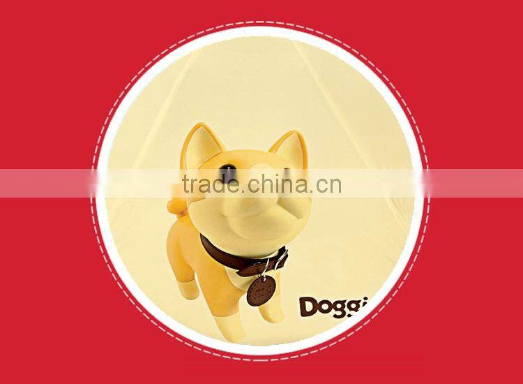 Animal printing yellow antique cotton folding umbrella for girls