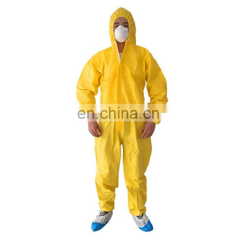 Non Woven Coverall Disposable Chemical Microporous Coverall Safety Suit