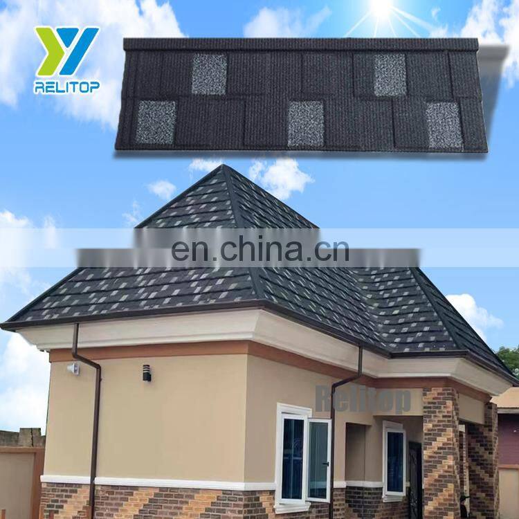 Roofing manufacturer stone coated metal roofing tile Sand coated metal roof tile price