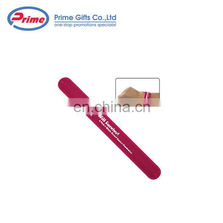 Wholesale Cheap Silicone Sport Custom Slap Bracelet