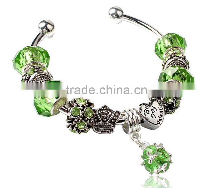 New charm fashion bead jewelry bracelet as lady gift