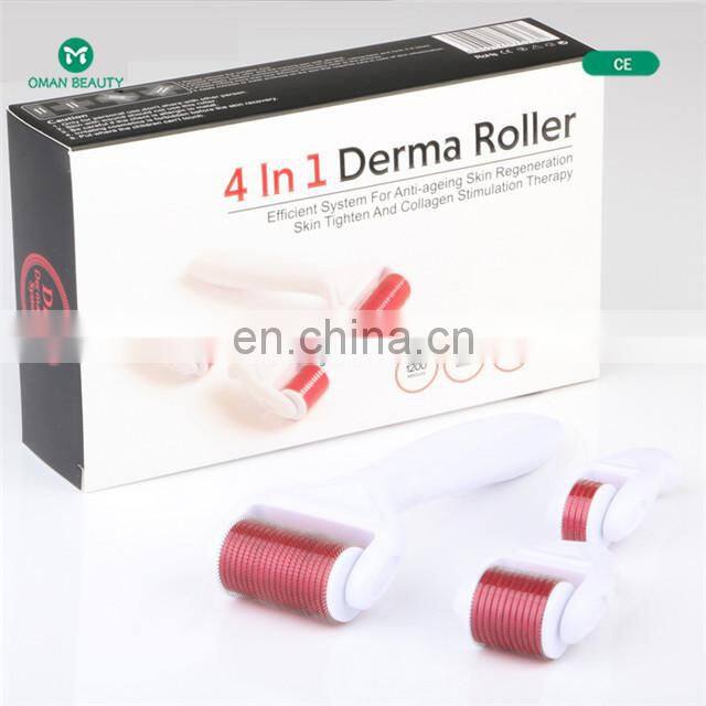 Sales ce new type 4 in1 dermaroller,beauty face roller,dema roller skin care