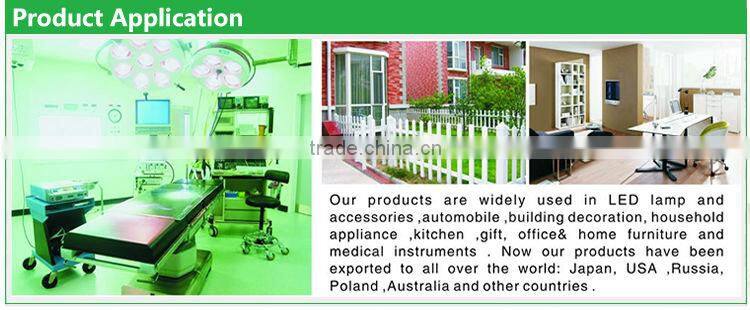 Plastic LED PC cover for bus interior light