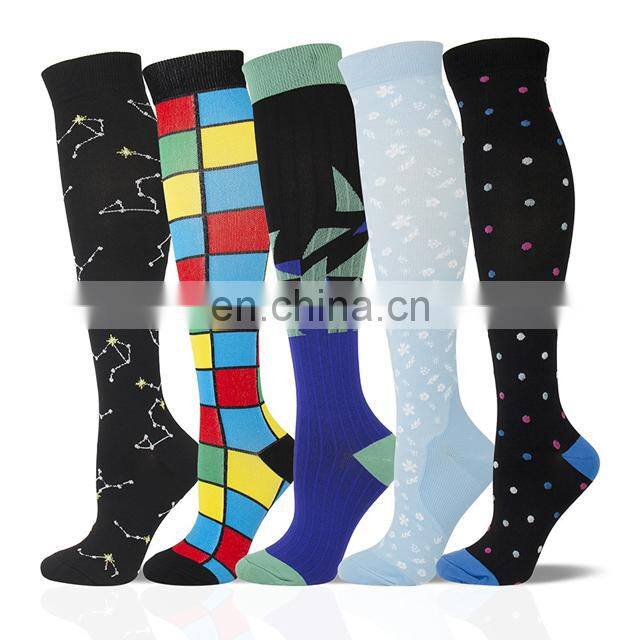 Men Women Varicose Athletic Fun Stocking Compression Sport Socks